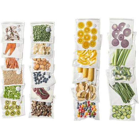 vacuum sealer bags 22 pcs reusable sous vide bags bpa free.webp